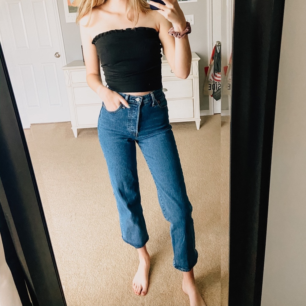 Black tube top